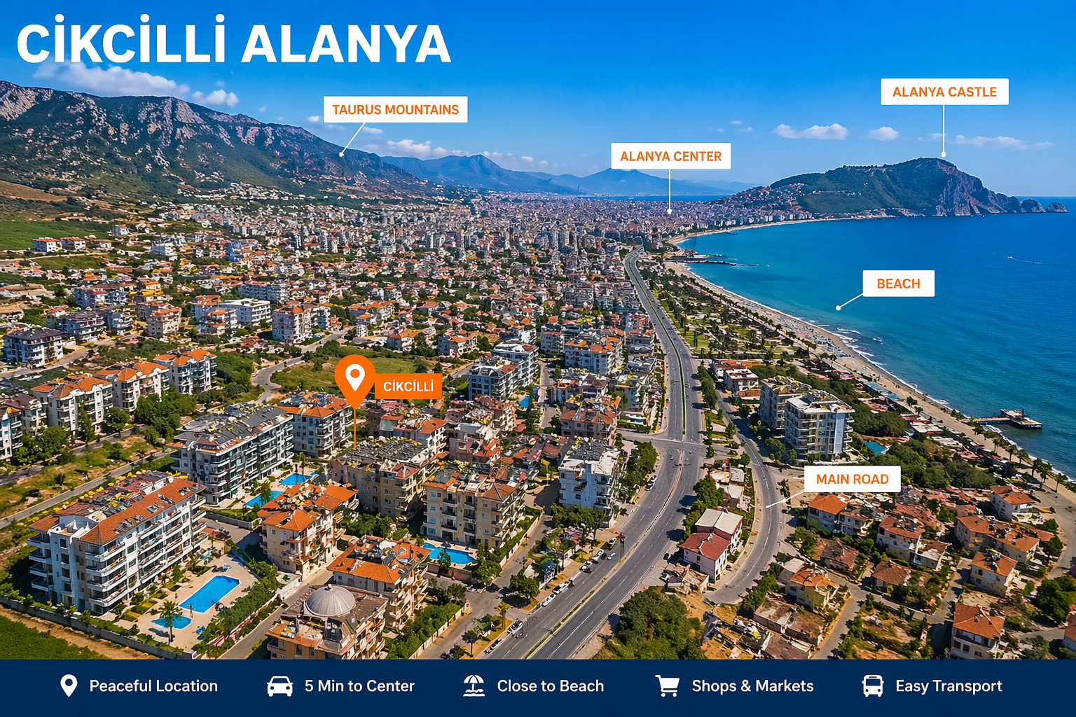 Cikcilli Alanya area view